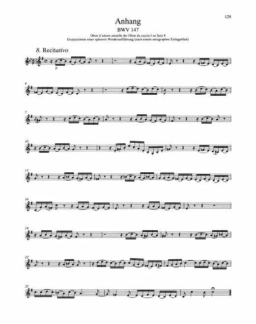 Oboe d'amore (alternate to Oboe da caccia 1)