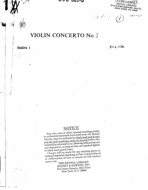 Violins I