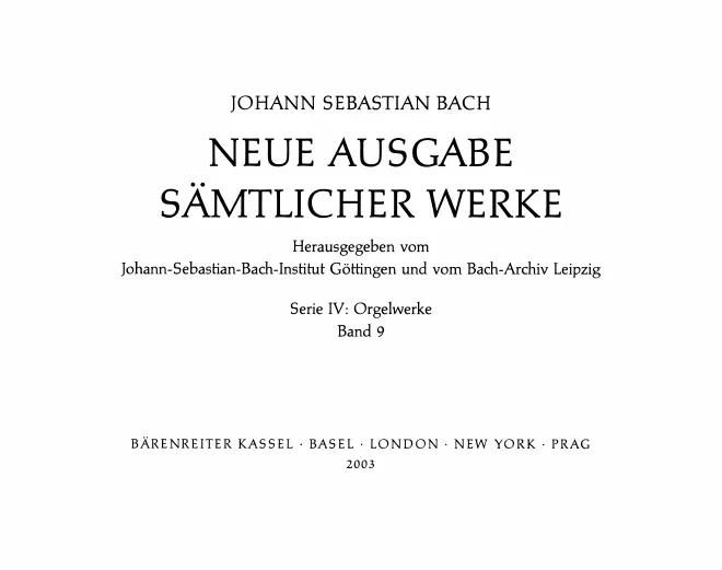 9. Orgelchoräle der Neumeister-Sammlung*