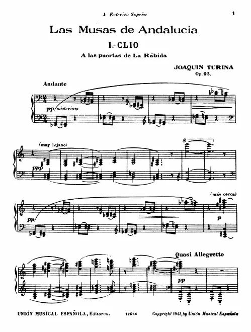 1. Clío - score