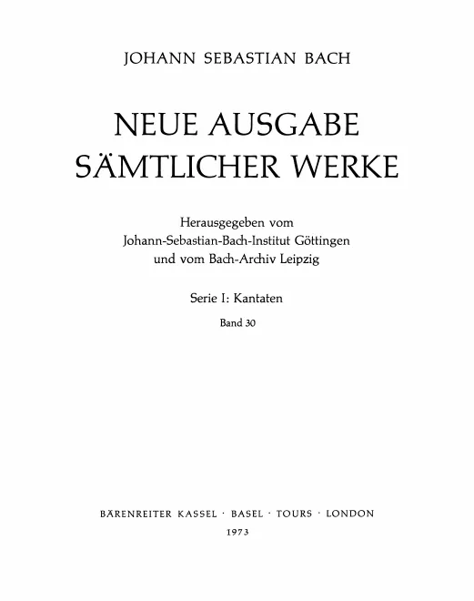 30. Kantaten zum Michaelisfest