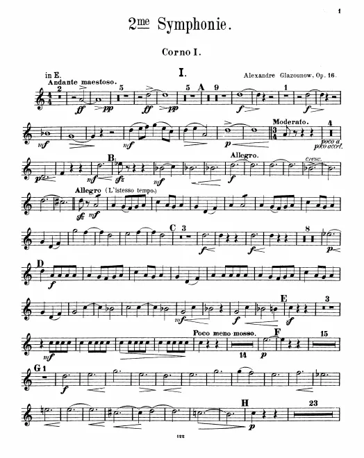 Horn 1, 2, 3, 4 (E/F)