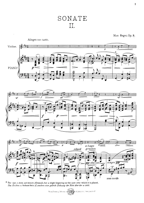 Piano score and violin part