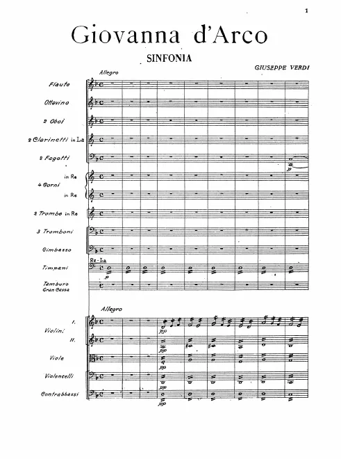 Sinfonia, Prologue, and Act I