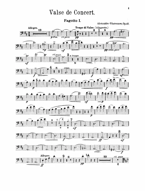 Bassoon 1, 2