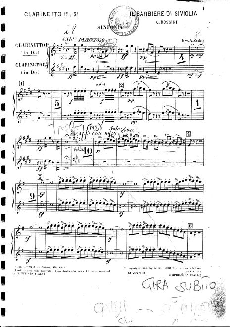 Clarinet 1/2 (C/A)