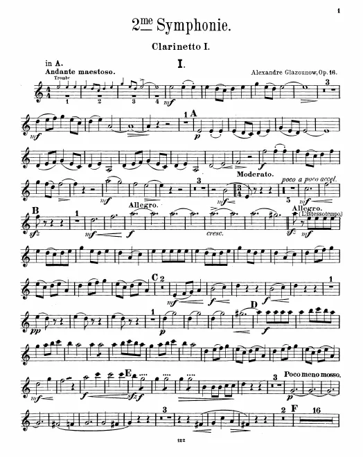 Clarinet 1, 2 (A/B)