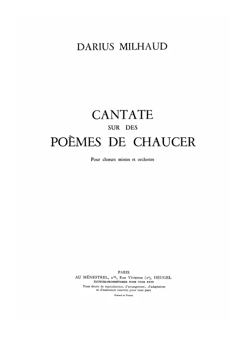Vocal Score