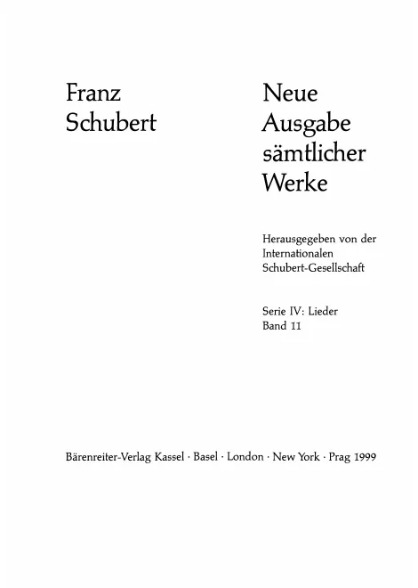 11. Lieder Band 11