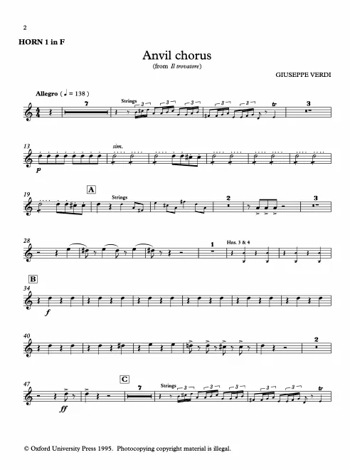 Horn 1, 2, 3, 4