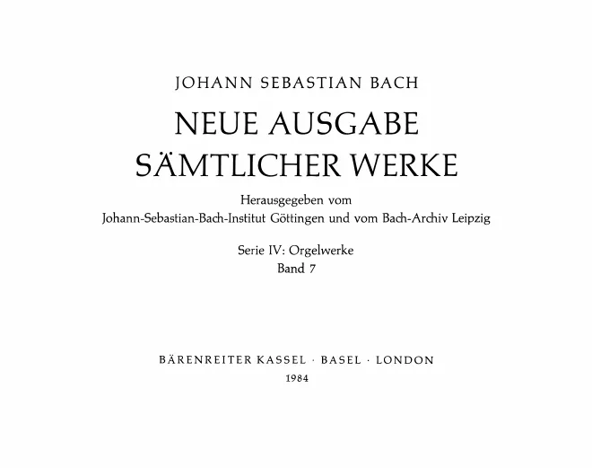 7. Sechs Sonaten und verschiedene Einzelwerke