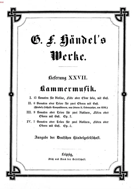 27. Kammermusik (1879)