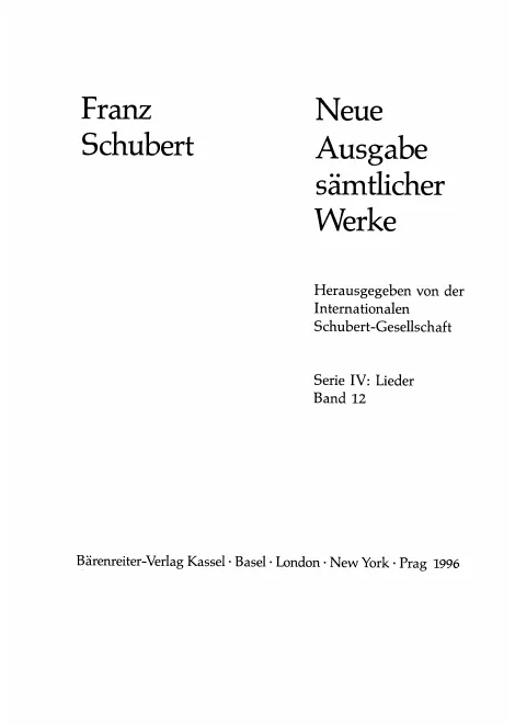 12. Lieder Band 12