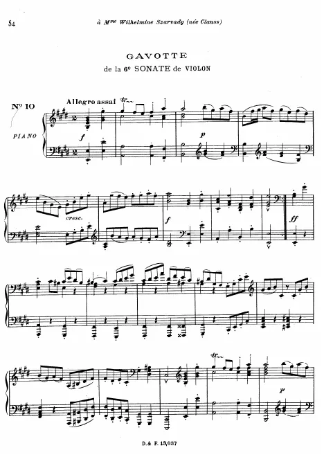 10. Gavotte from Violin Sonata No.6