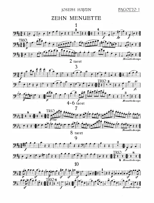 Bassoon 1, 2