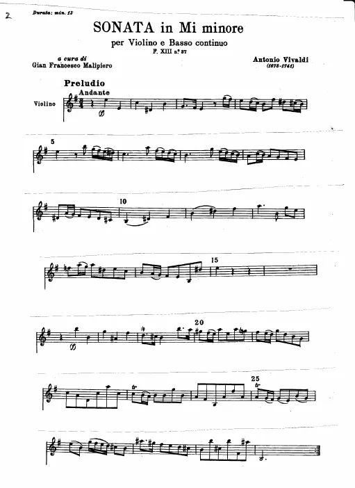 Violin part (paste-up)
