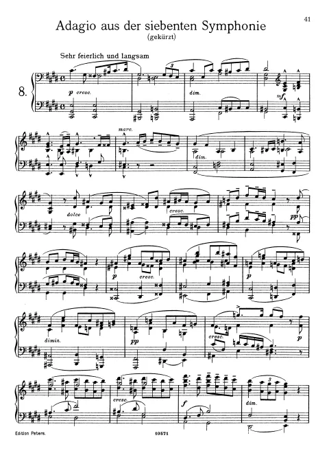8. Adagio aus der siebenten Symphonie (gekürzt)