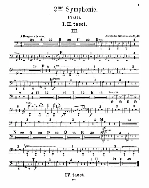 Cymbals, Bass Drum