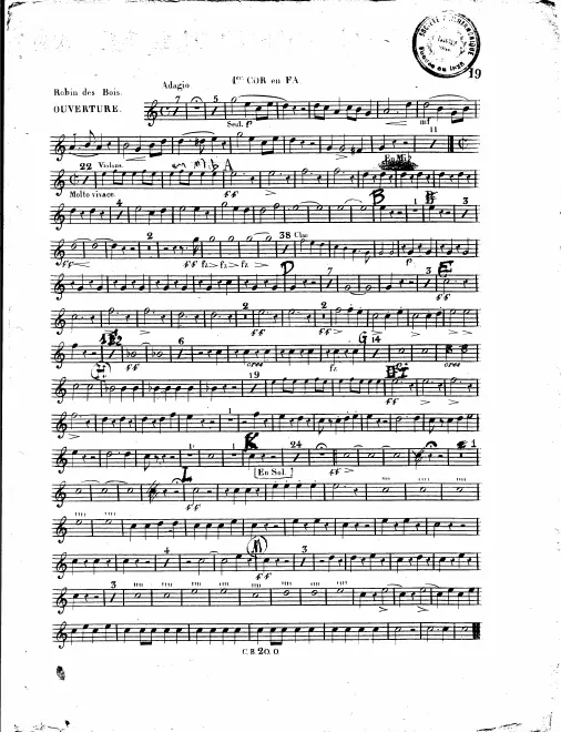 Horn 1, 2 (F), 3, 4 (C)