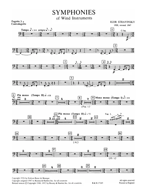 Bassoon 3/Contrabassoon