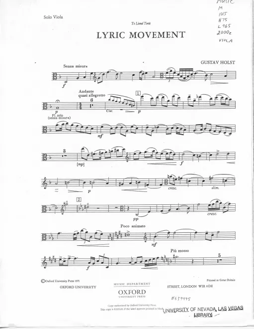 Viola solo