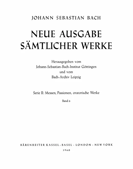 6. Weihnachtsoratorium