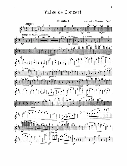 Flute 1, 2, 3/Piccolo