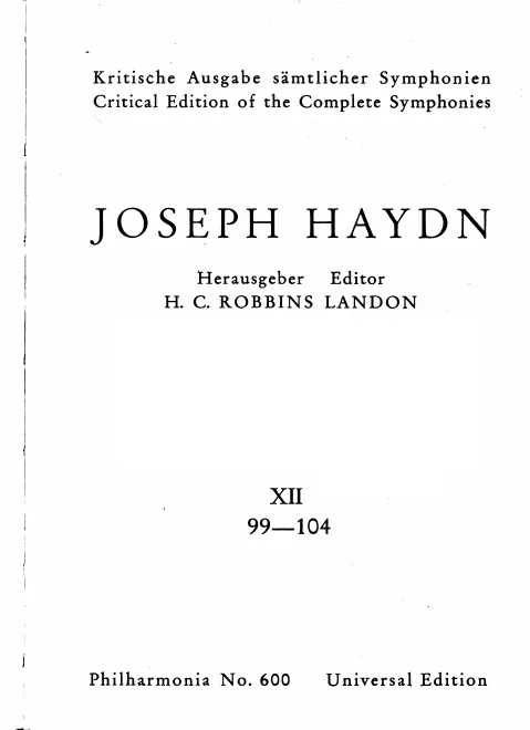 12. Symphonies Nos.99-104