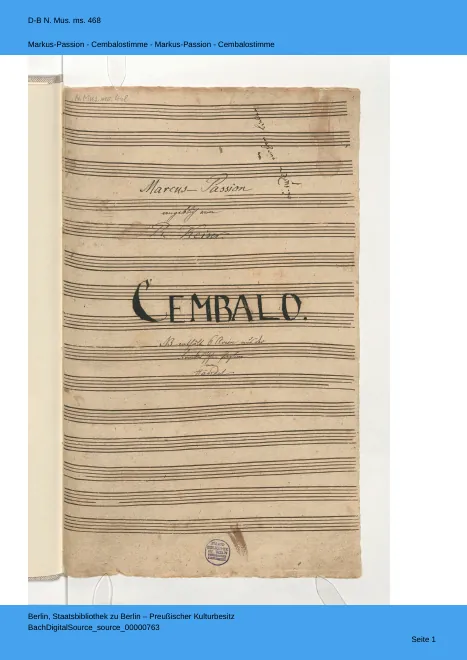 Harpsichord Part