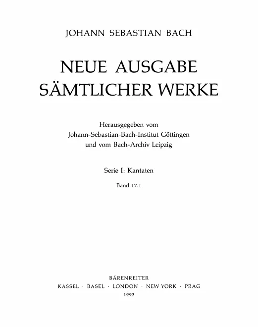 17/1. Kantaten zum 4. Sonntag nach Trinitatis