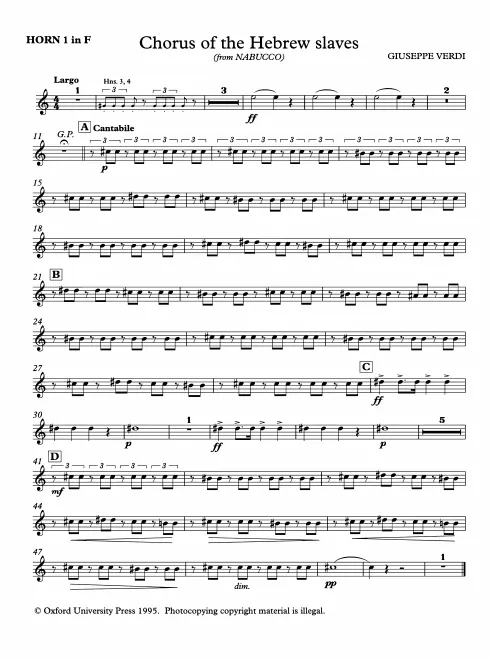 Horn 1, 2, 3, 4 (F)