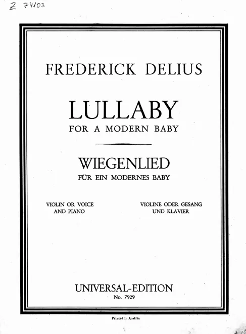 No.4. Lullaby for a Modern Baby