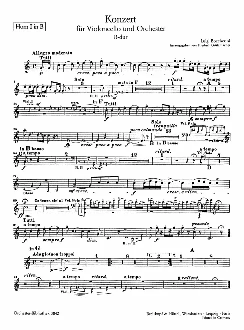 Horn 1 (B basso/G)