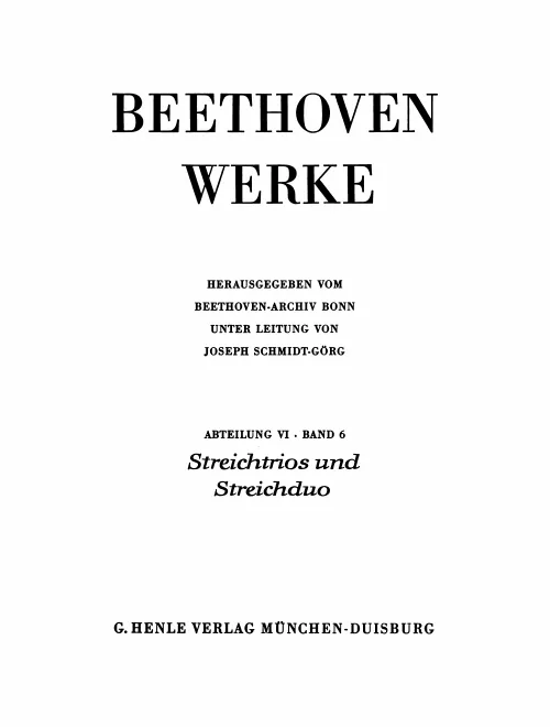 6. Streichtrios und Streichduo