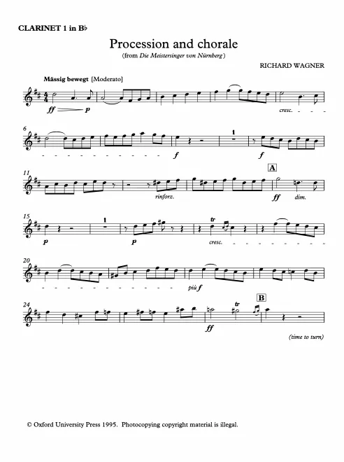 Clarinet 1, 2 (B)