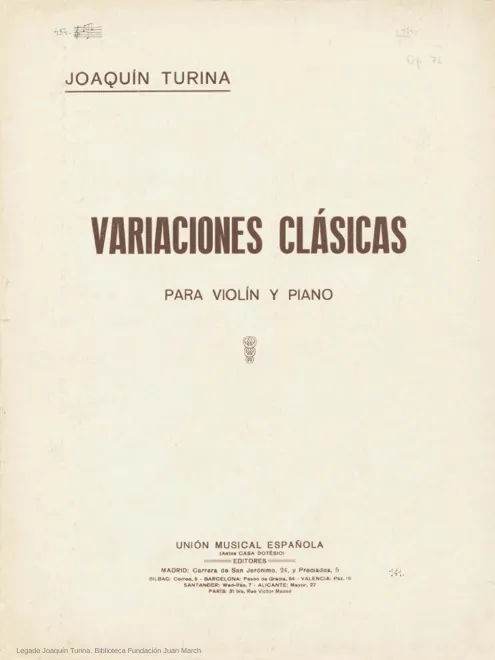 Complete Score and Violin Part
