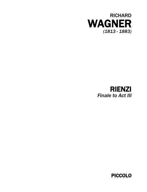 Piccolo, Flute 1, 2