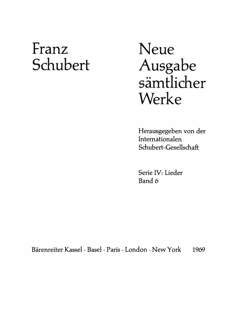 6. Lieder Band 6