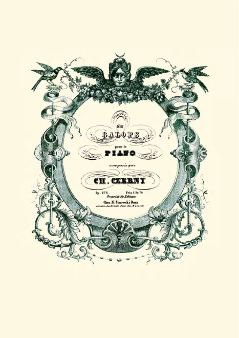 First page of Six Galops pour le piano