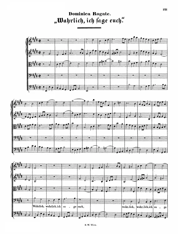 First page of Wahrlich, wahrlich, ich sage euch