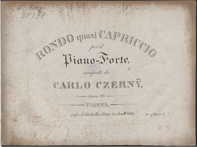 First page of Rondo quasi Capriccio
