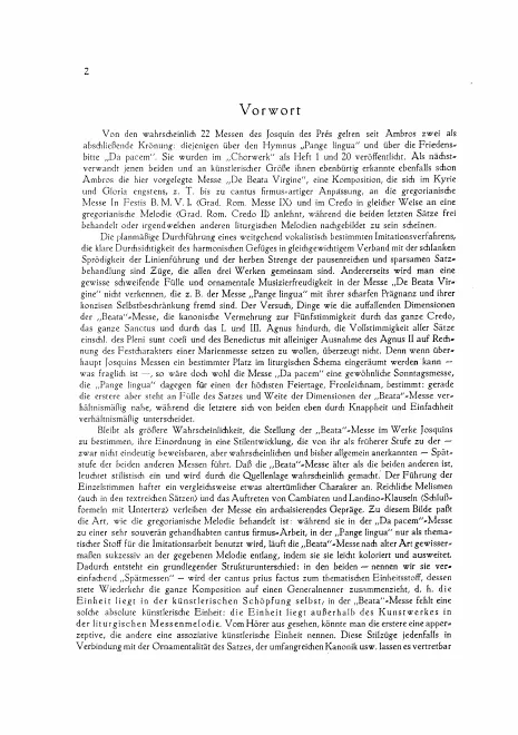 First page of Missa de Beata Virgine