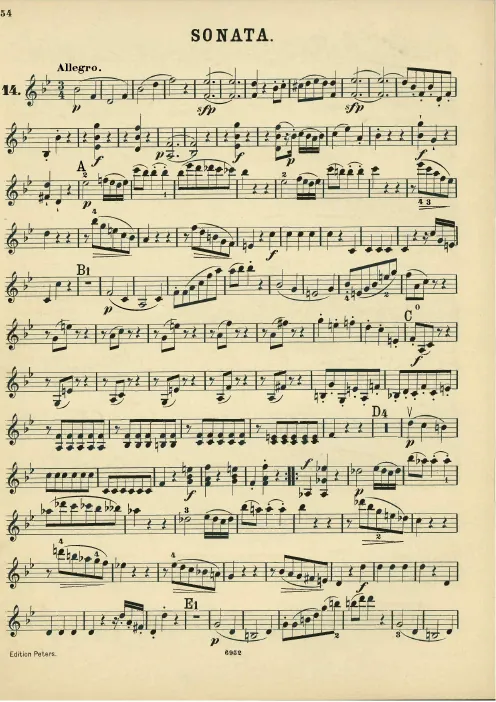 First page of Piano Sonata No.17