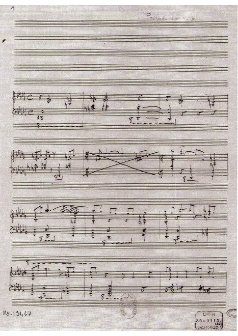 First page of Prelude in D Major