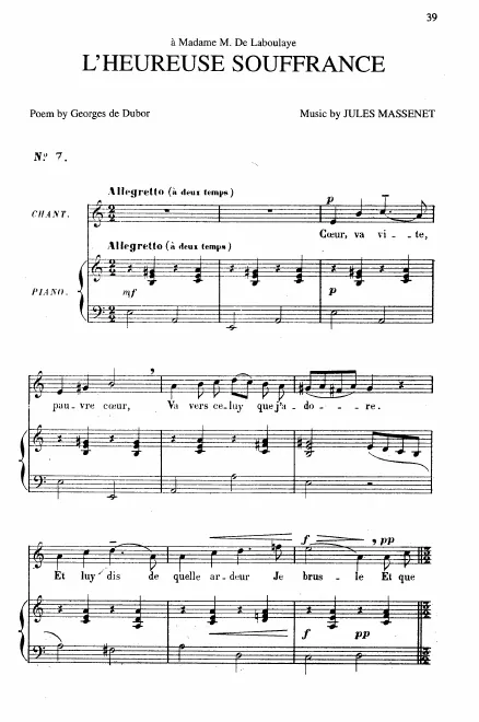 First page of L'heureuse souffrance