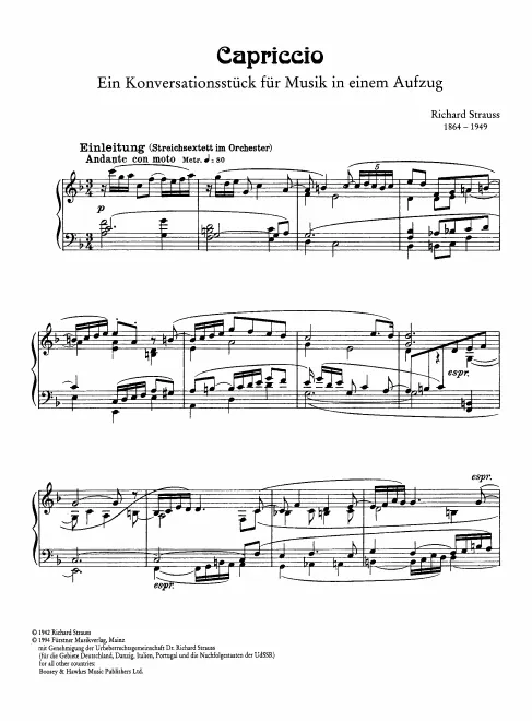First page of Capriccio