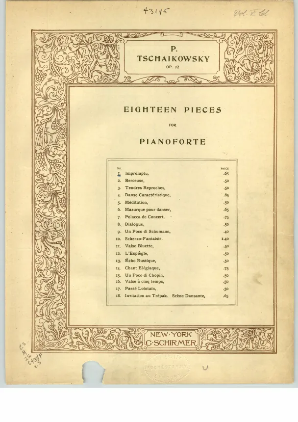 First page of 18 Pieces