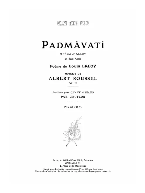 First page of Padmâvatî