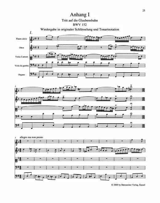 First page of Tritt auf die Glaubensbahn
