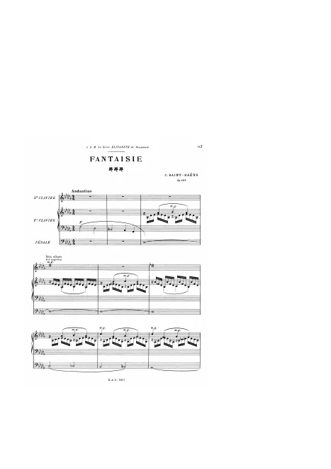 First page of Fantaisie
